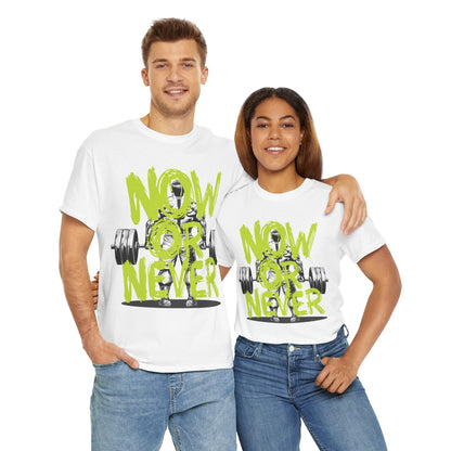 Now Or Never Unisex Heavy Cotton Tee