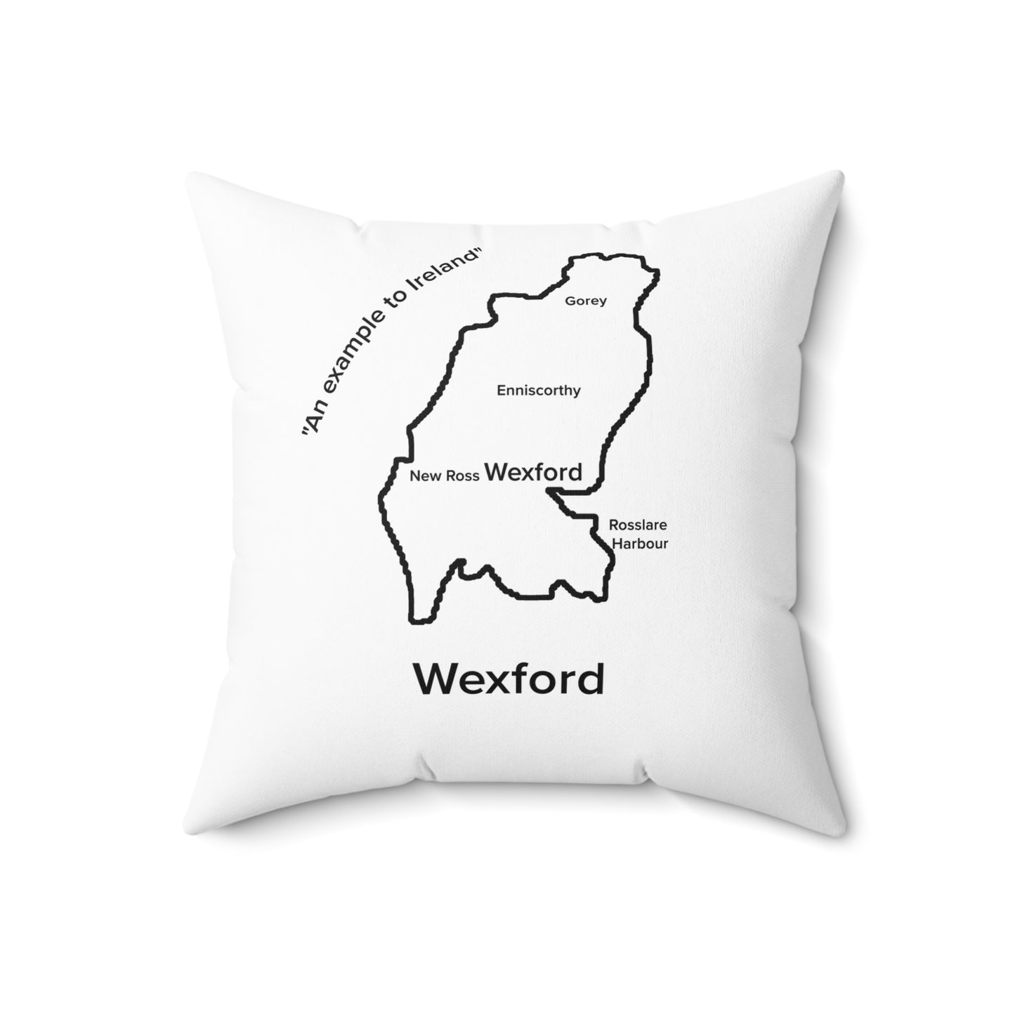 Wexford Spun Polyester Square Pillow White Edition 4 Sizes