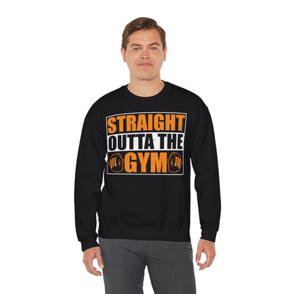 Straight Outta the Gym Unisex Heavy Blend™ Crewneck Sweatshirt - Perfect for Fitness Enthusiasts