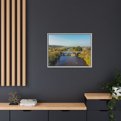 Listowel Bridge Matte Canvas, Framed (Multi-color)