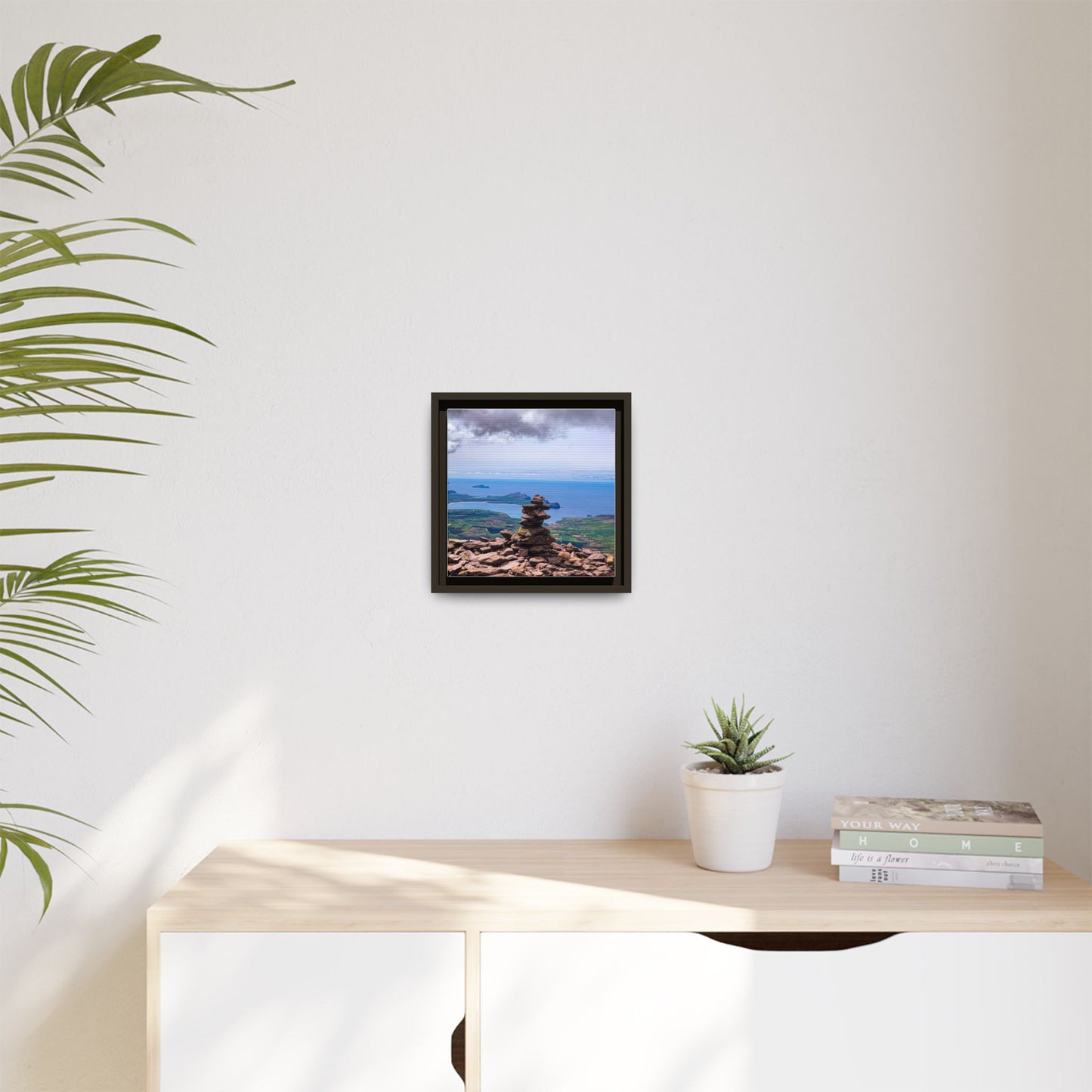 Mount Brandon Top Matte Canvas, Framed (Multi-color)