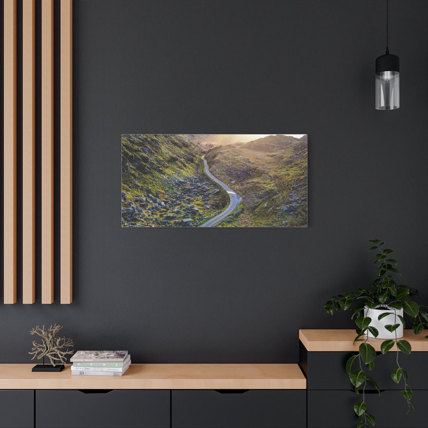 Valley Road Matte Canvas, Stretched, 1.25"