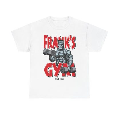 Frank's Gym Unisex Heavy Cotton Tee - Fitness Enthusiast T-Shirt White