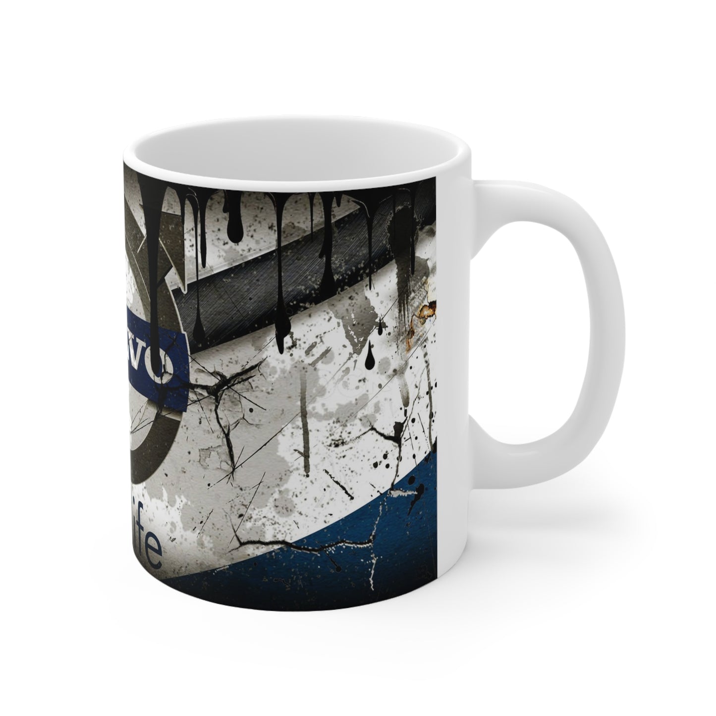 Volvo-Themed Ceramic Coffee Mug | 11oz & 15oz – Perfect for Car Enthusiasts