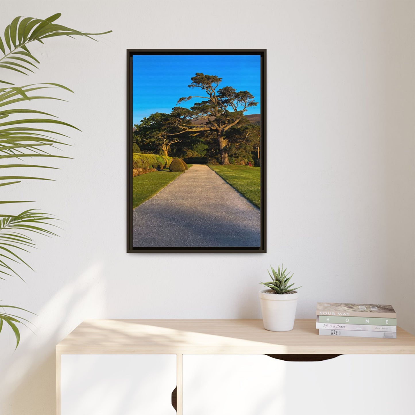 Muckross House Garden Matte Canvas, Framed (Multi-color)