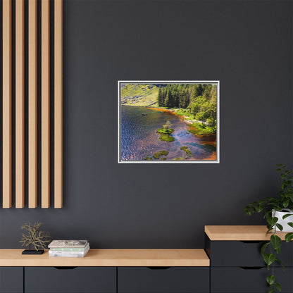 Gleanteenassig Forest Matte Canvas, Framed (Multi-color)