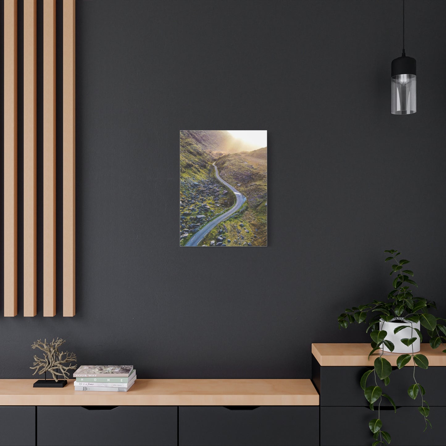 Valley Road Matte Canvas, Stretched, 1.25"