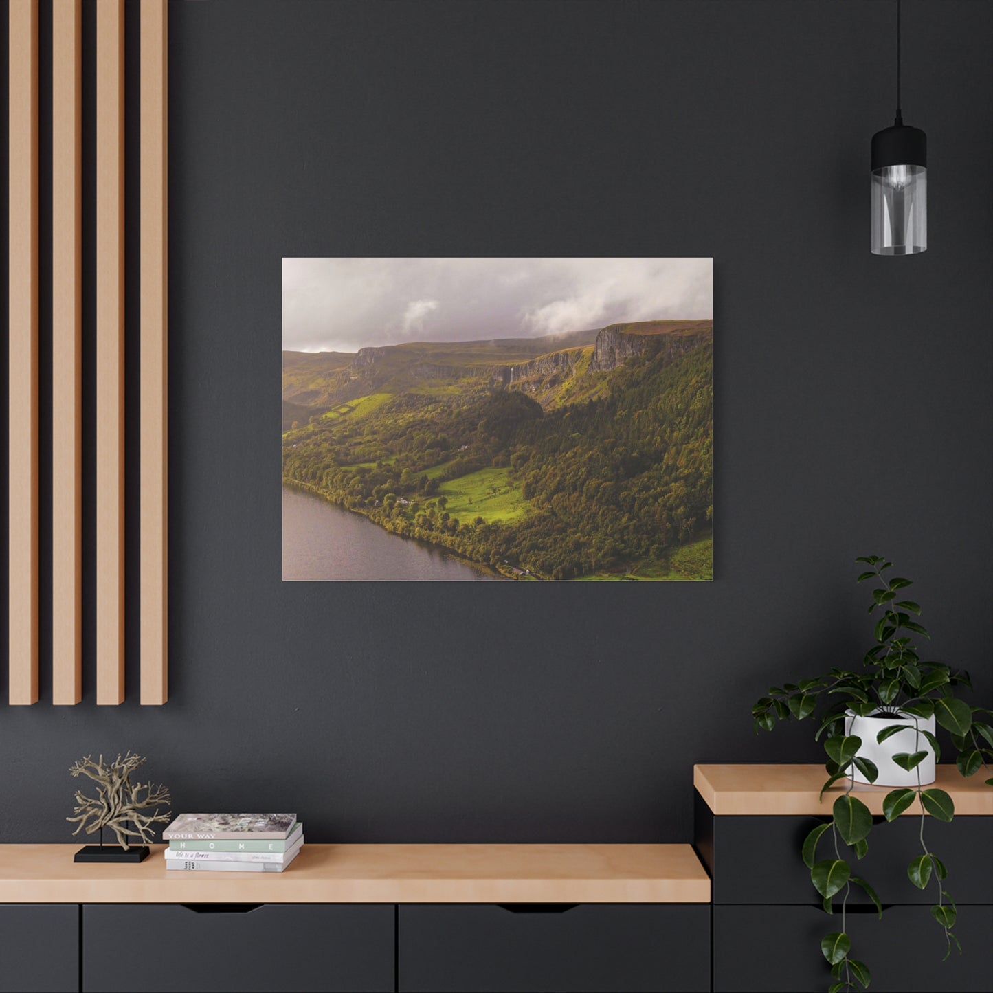 Sruth in Aghadh an Aird or The devil's Chimney Matte Canvas, Stretched, 1.25"