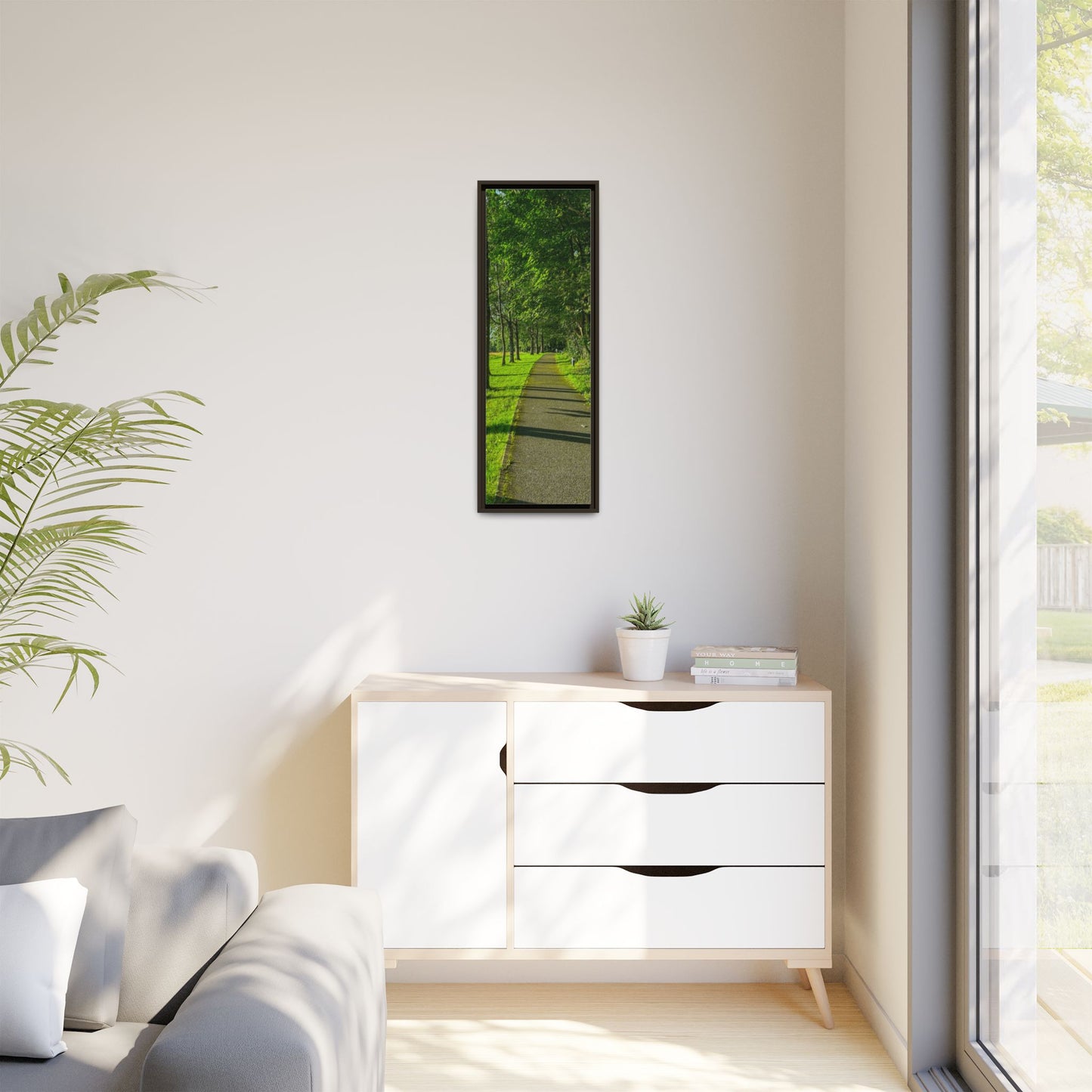 Listowel Town Park Matte Canvas, Framed (Multi-color)