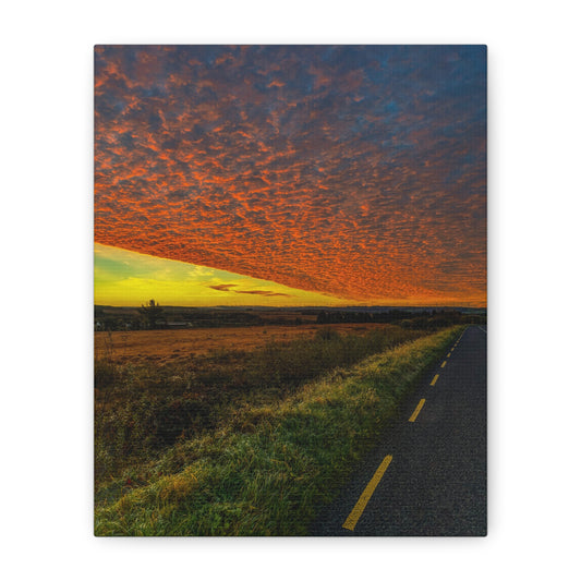 Cloudy Sunset Matte Canvas, Stretched, 1.25"