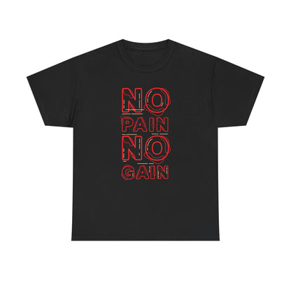 Motivational Unisex Heavy Cotton Tee - No Pain No Gain