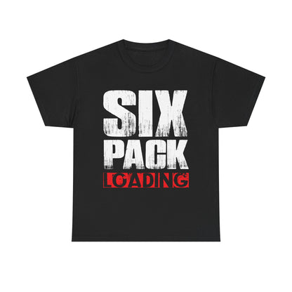 Six Pack Loading Unisex Heavy Cotton Tee