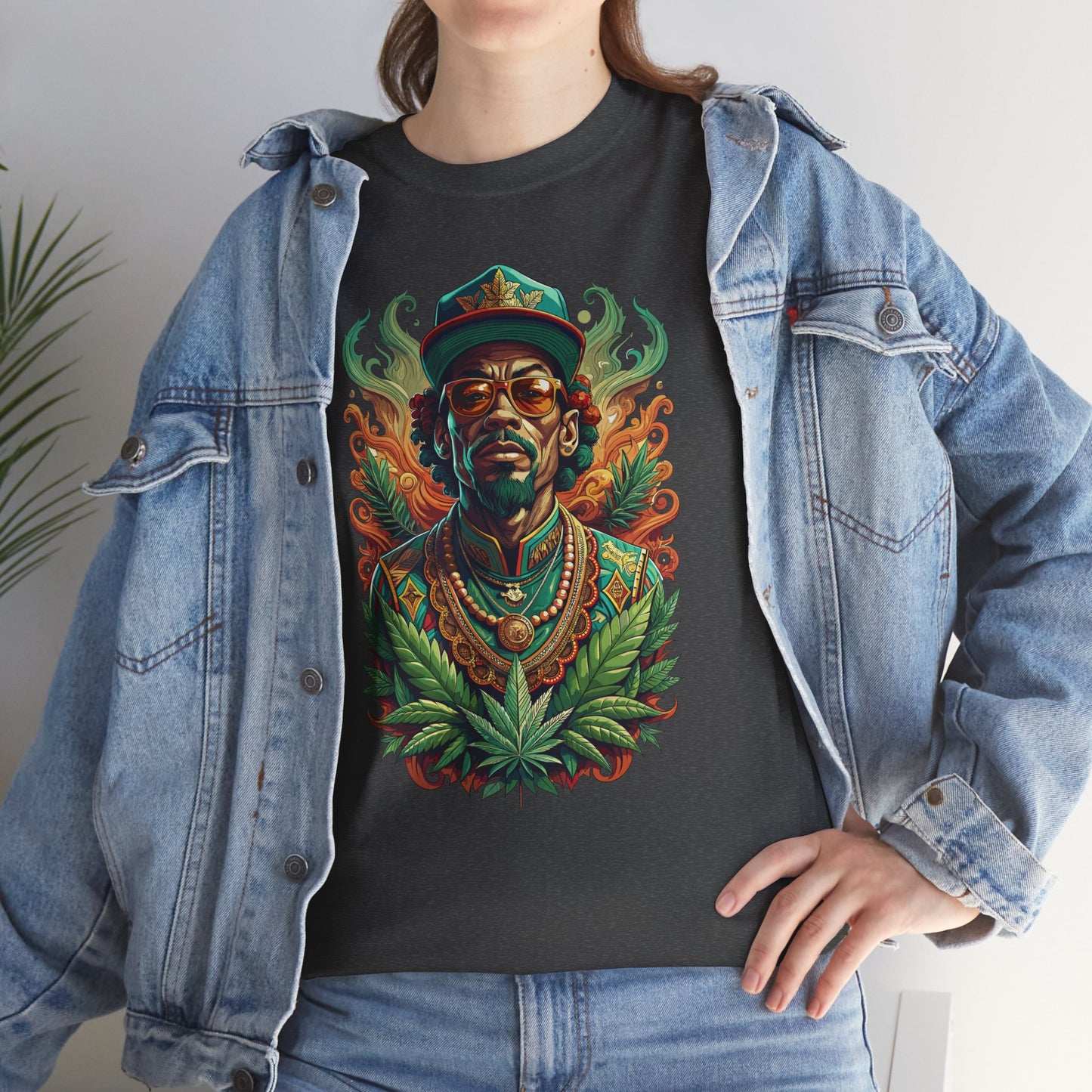 Reggae Lion Tee — Rasta Portrait Graphic T-Shirt