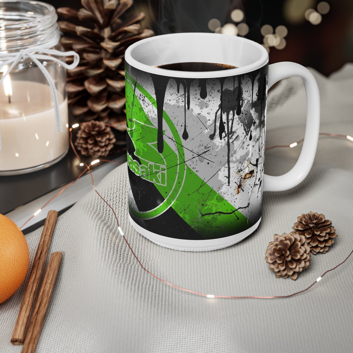 Kawasaki Graffiti Ceramic Coffee Mug - 11oz & 15oz