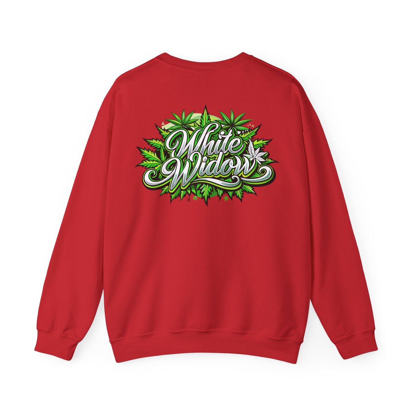 White Widow Graphic  — Cannabis Leaf Logo Sweatshirt