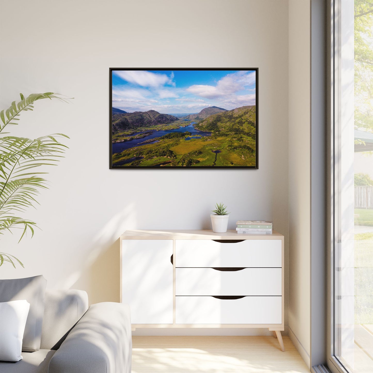 Ladies View Killarney Matte Canvas, Framed (Multi-color)