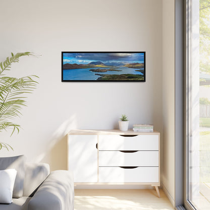 Unknown Mountain Matte Canvas, Framed (Multi-color)