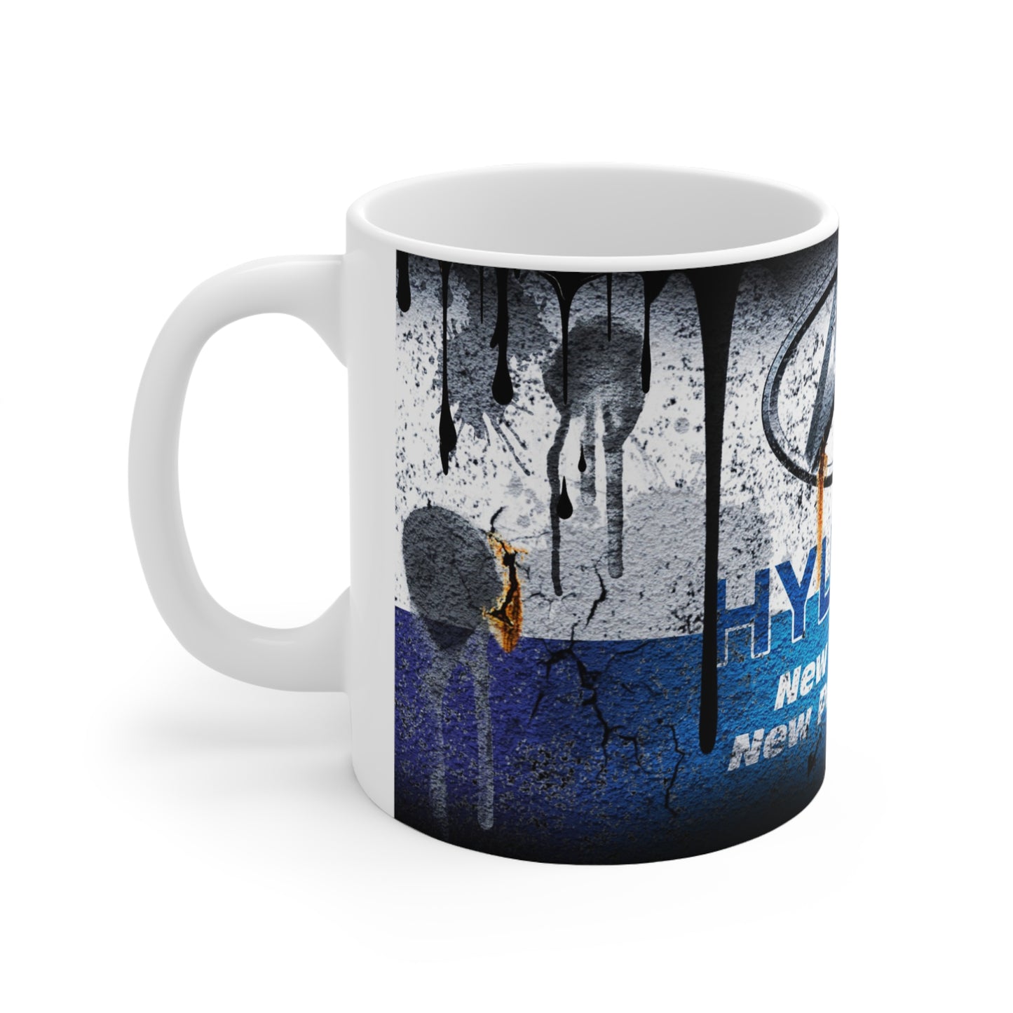 Hyundai-Inspired Ceramic Coffee Cups - 11oz & 15oz - "New Thinking, New Possibilities" Design