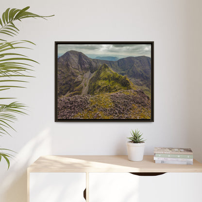 Halfway to Carrauntoohil Matte Canvas, Framed (Multi-color)