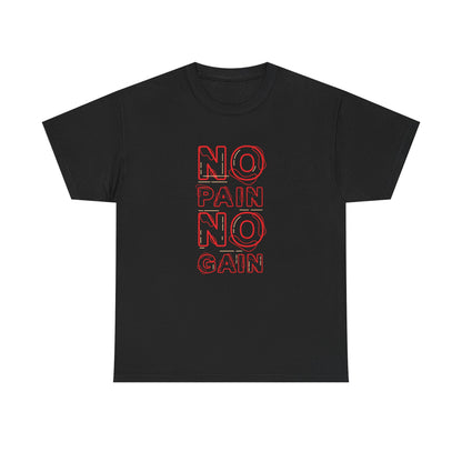 Motivational Unisex Heavy Cotton Tee - No Pain No Gain