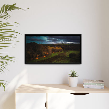 Listowel Town Park Matte Canvas, Framed (Multi-color)