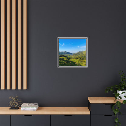 Beautiful Ladies View Matte Canvas, Framed (Multi-color)