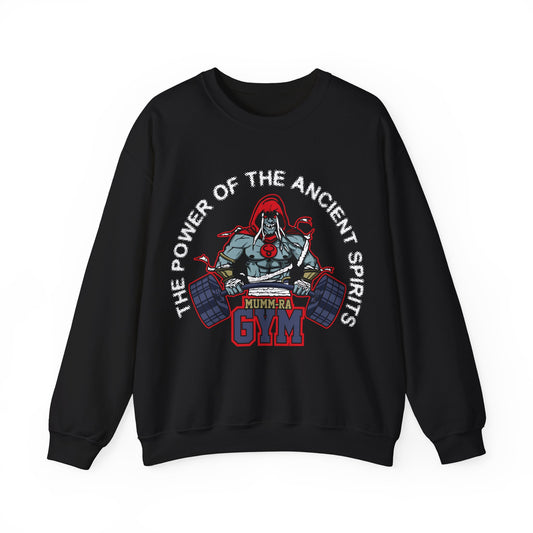 Mum-Ra Gym Crewneck Sweatshirt - The Power of the Ancient Spirits Black