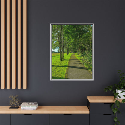 Listowel Town Park Matte Canvas, Framed (Multi-color)