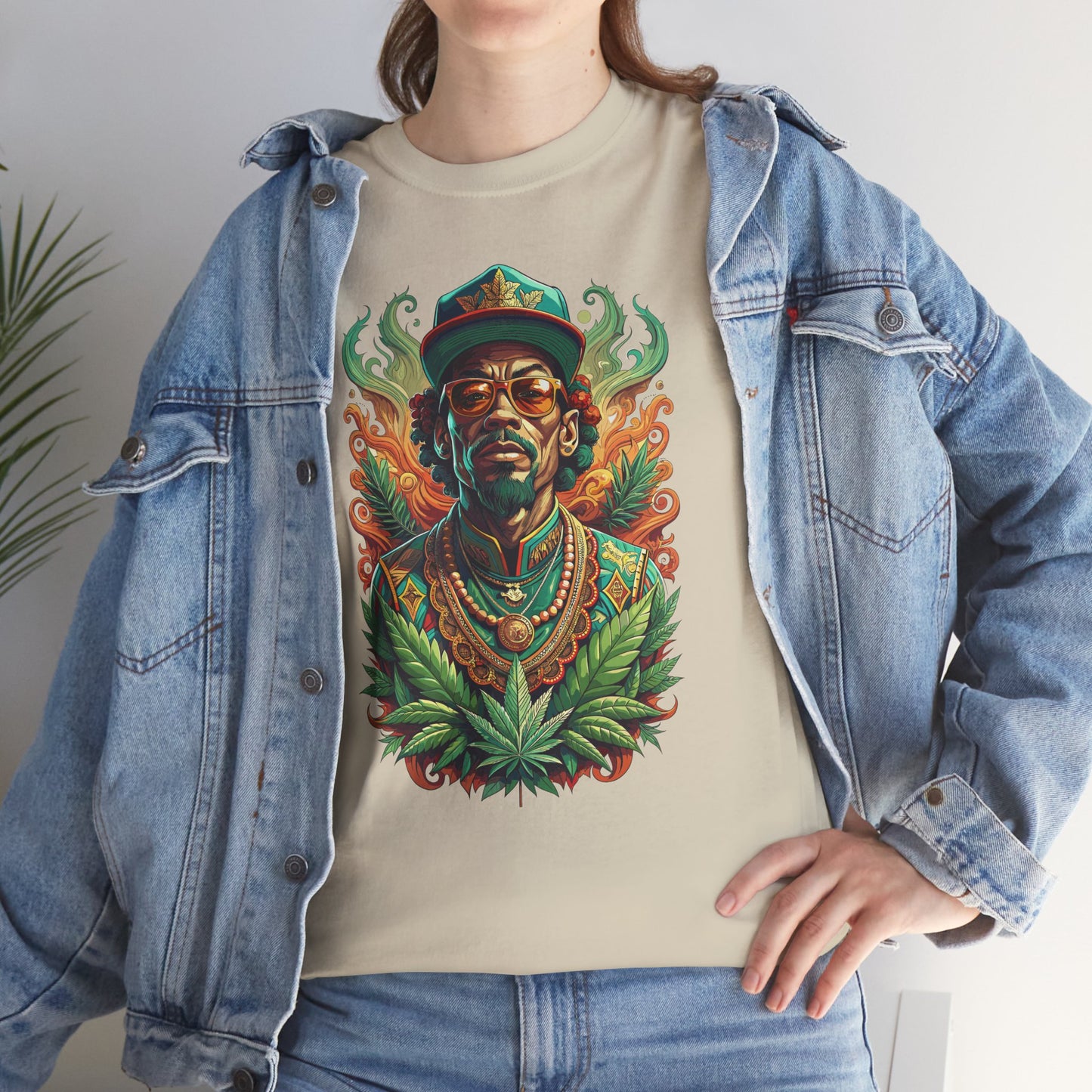 Reggae Lion Tee — Rasta Portrait Graphic T-Shirt