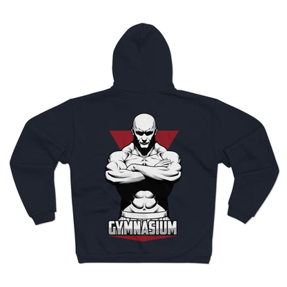 Gym Motivation Unisex Hooded Zip Sweatshirt - Bold Design for Fitness Enthusiasts