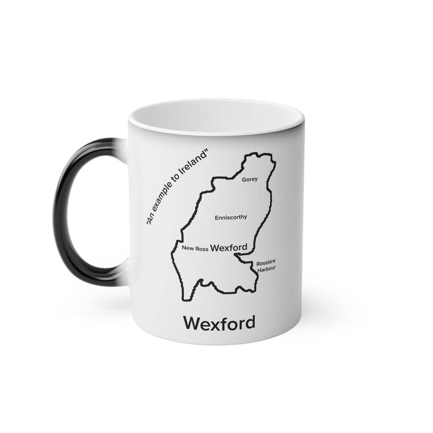 Wexford Magic Mug: Color - Changing Coffee Cup with Artistic Map Design
