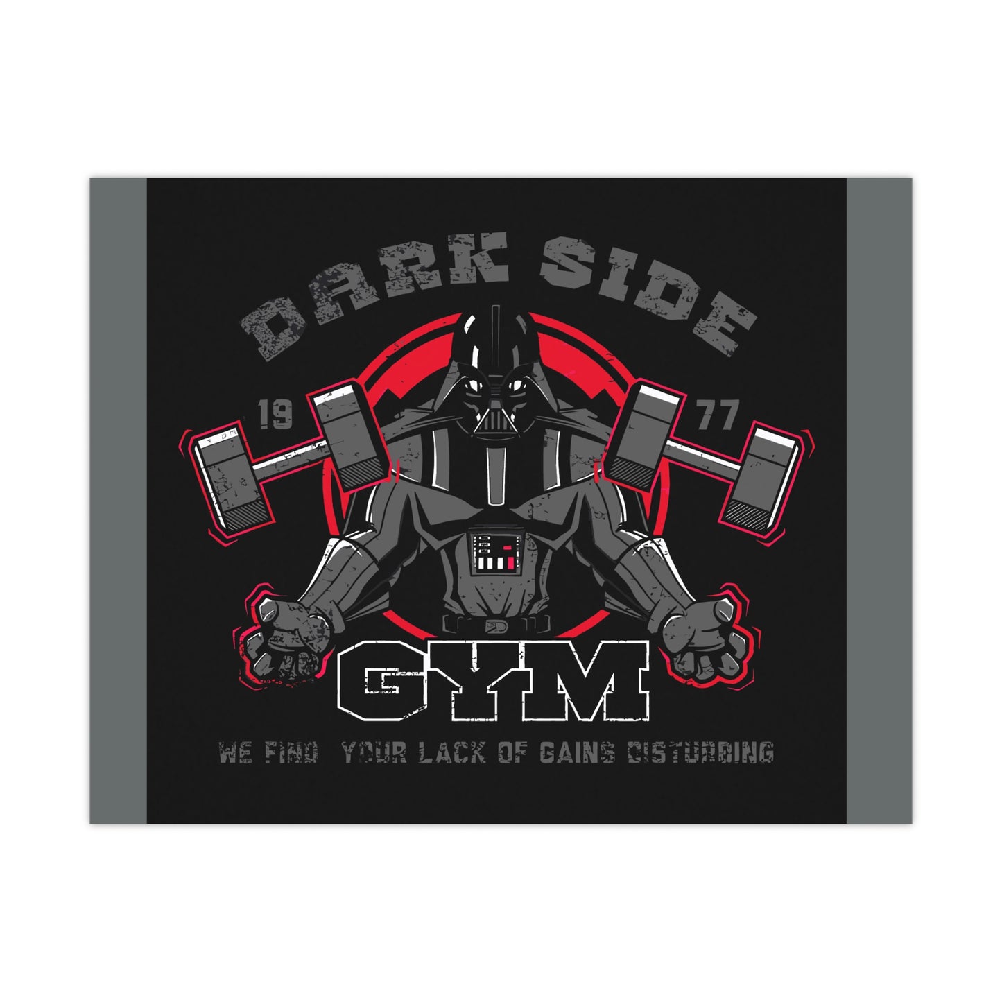 Gym Motivation Matte Poster - Dark Side Fitness Art