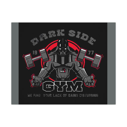 Gym Motivation Matte Poster - Dark Side Fitness Art