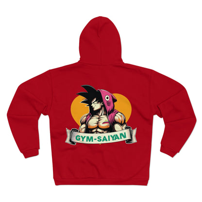 Gym Saiyan Goku Shark Muscle Unisex Hooded Zip Sweatshirt