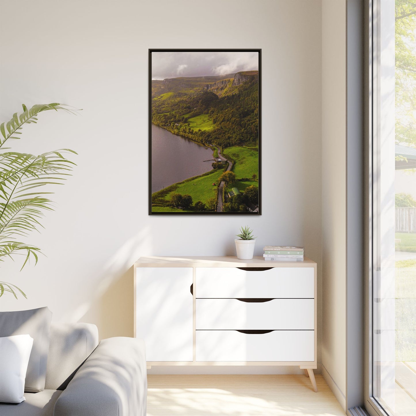 South in Aghadh an Aird or The Devil's Cheney Matte Canvas, Framed (Multi-color)