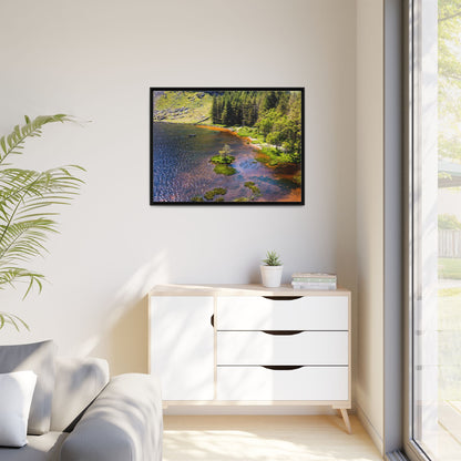 Gleanteenassig Forest Matte Canvas, Framed (Multi-color)