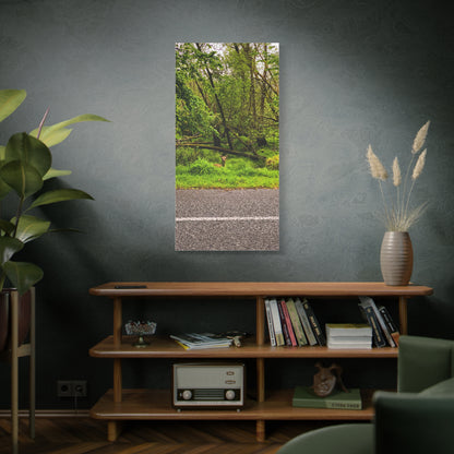 Deer in Ditch Matte Canvas, Stretched, 1.25"