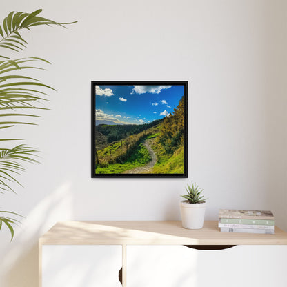 Glanageenty Forest Trail Matte Canvas, Framed (Multi-color)