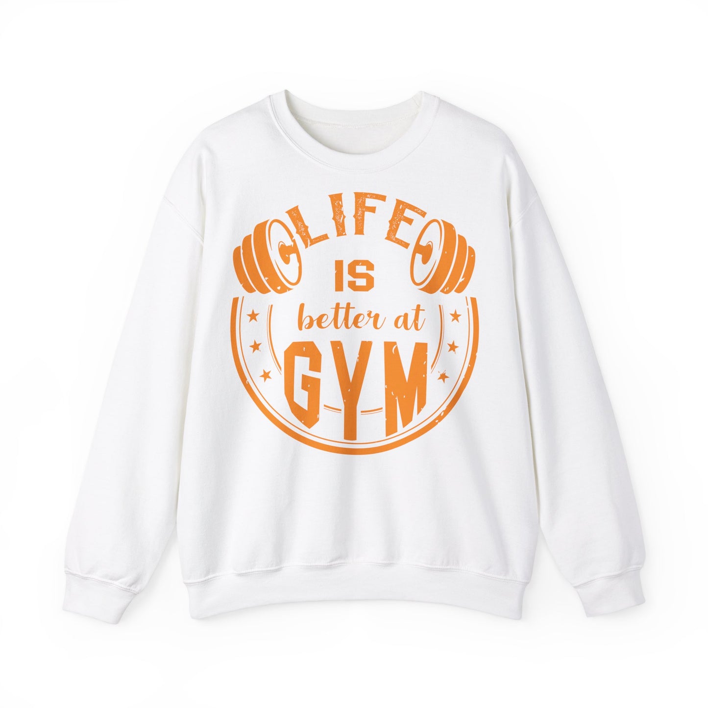 Unisex Gym Sweatshirt - "Life is Better at Gym" Crewneck