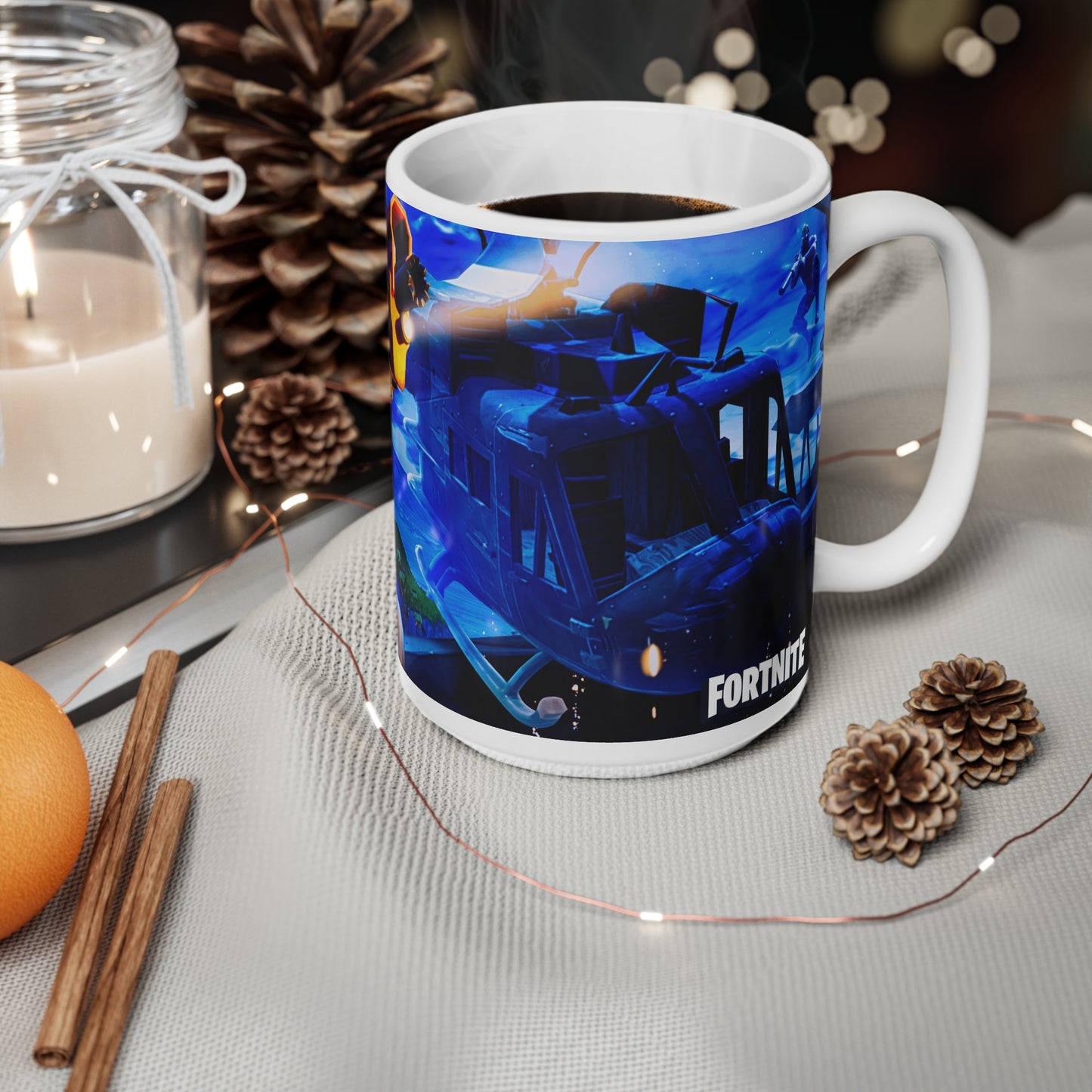Heroic Ceramic Coffee Cups - 11oz & 15oz | Bold Action Design for Gamers