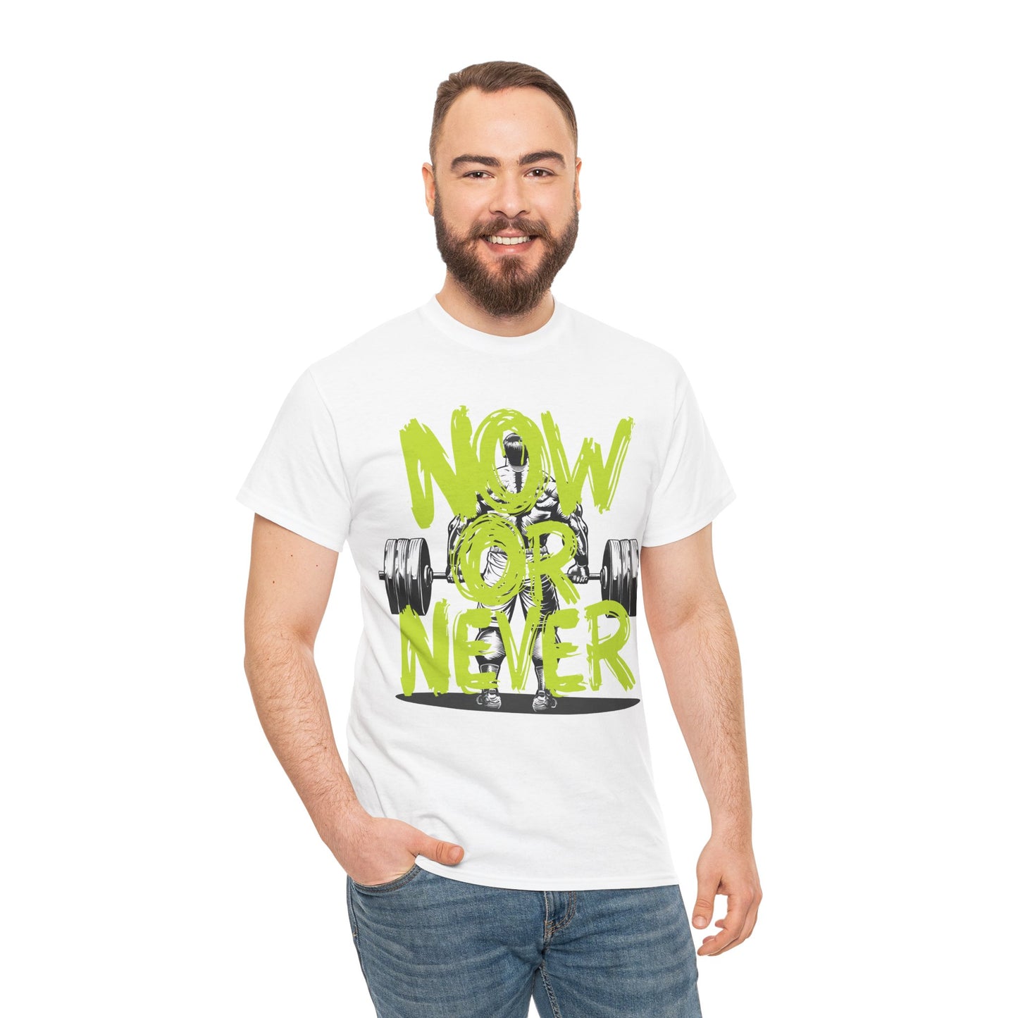 Now Or Never Unisex Heavy Cotton Tee