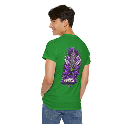 Purple Cannabis Bud T-Shirt — Bold Psychedelic Marijuana Graphic Tee