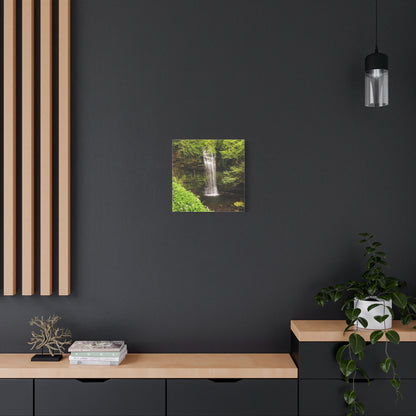 Glacer Waterfall Matte Canvas, Stretched, 1.25"