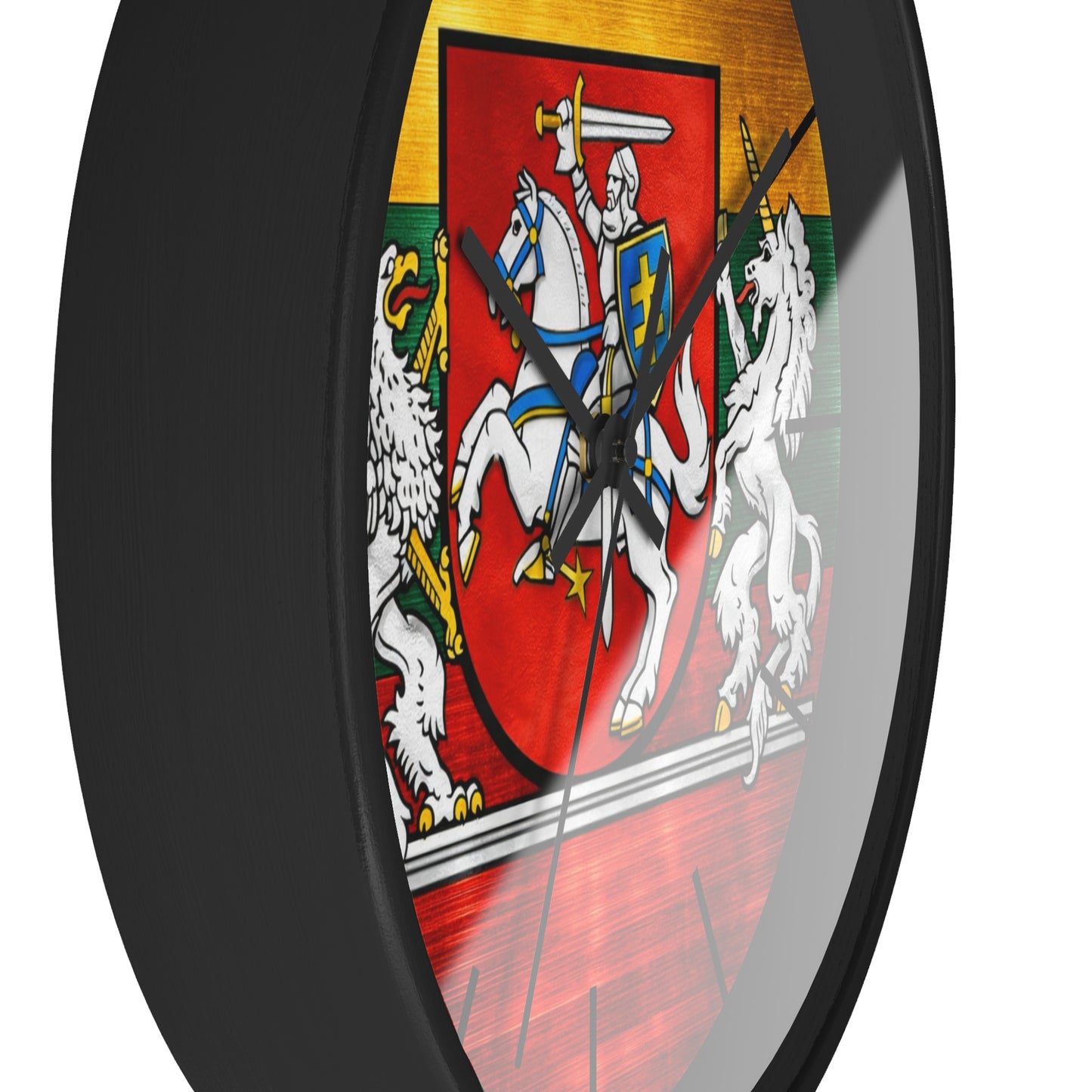 Lithuanian Coat of Arms Wall Clock — Vytis Emblem Decorative Clock