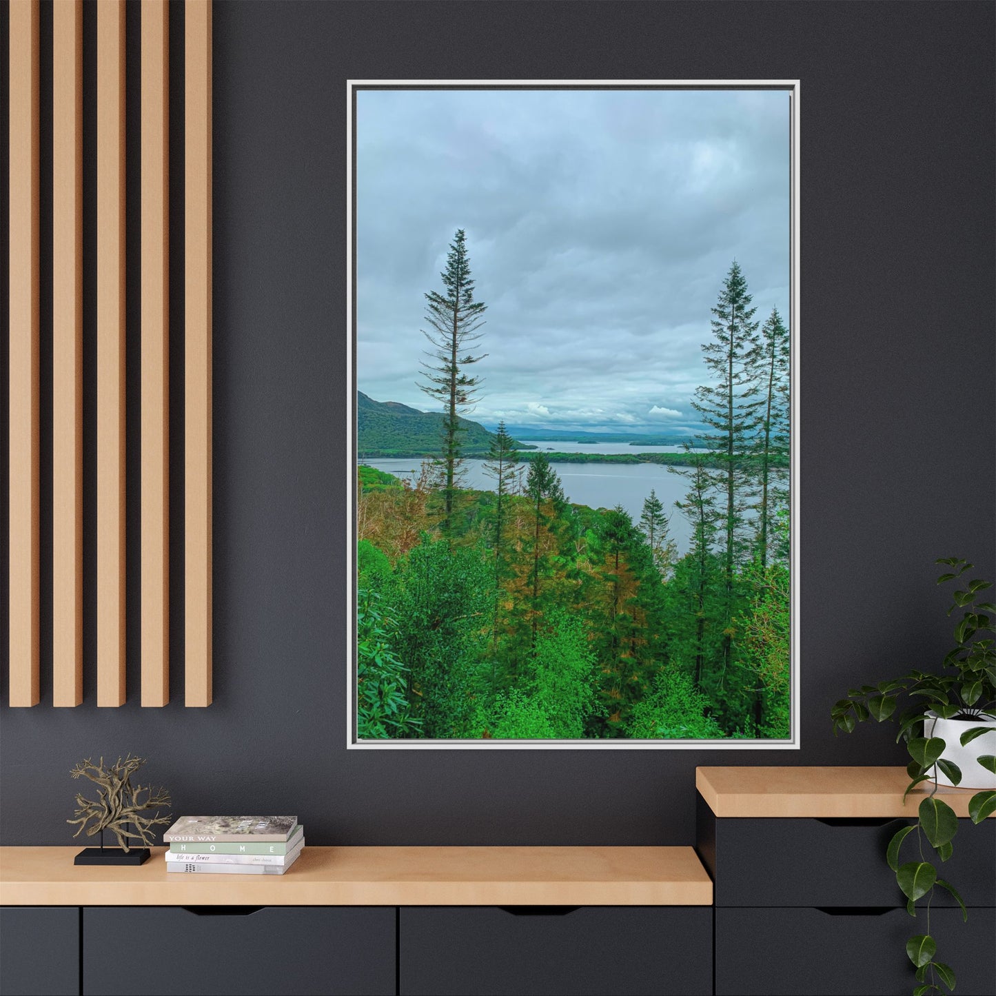 Torc Mountain Trail 2 Matte Canvas, Framed (Multi-color)