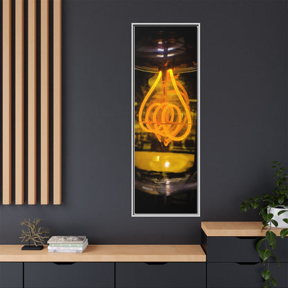 Bulb Matte Canvas, Framed (Multi-color)