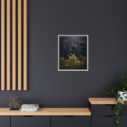 Dunquin Pier Matte Canvas, Framed (Multi-color)