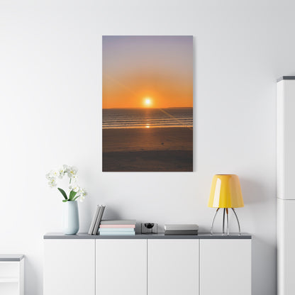Sunset in ocean Matte Canvas, Stretched, 1.25"