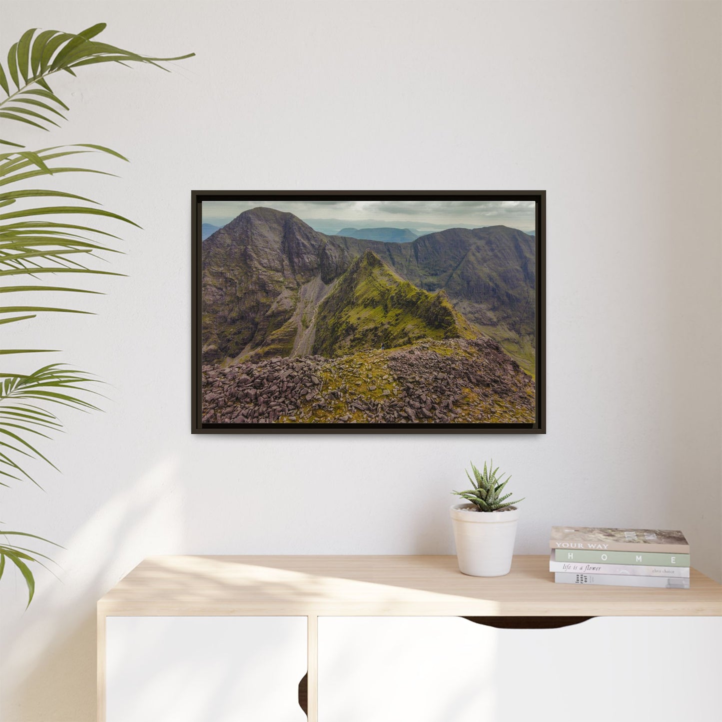 Halfway to Carrauntoohil Matte Canvas, Framed (Multi-color)