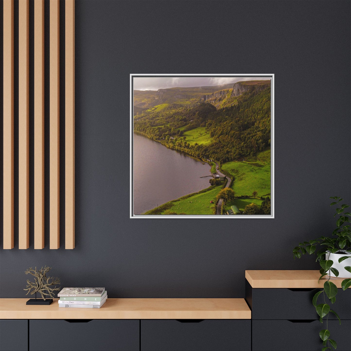 South in Aghadh an Aird or The Devil's Cheney Matte Canvas, Framed (Multi-color)